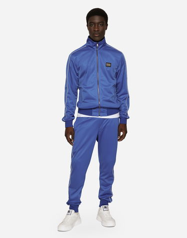 Jakna Dolce & Gabbana Zip-up Triacetate Sweatshirt With Tag Modra | G9AOYTHU7B0BA232, 1