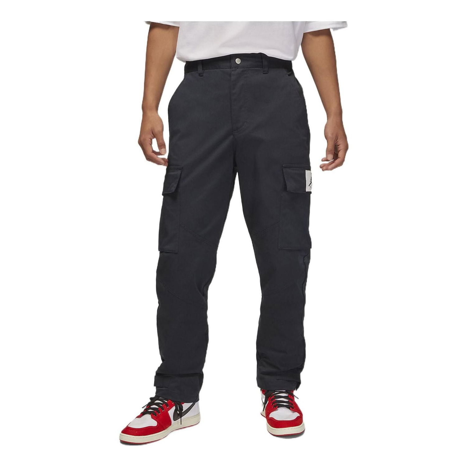 Cargo hlače Jordan Jordan Button Closure Casual Pants Črna | DQ7343-010, 0