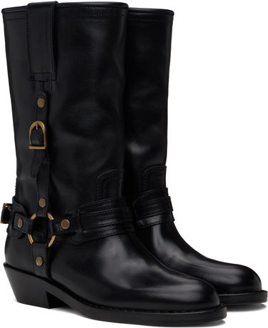 Oblačila ISABEL MARANT Isabel Marant Heiko Leather Boots Črna | 25PBO0192FA-C1A22S, 3