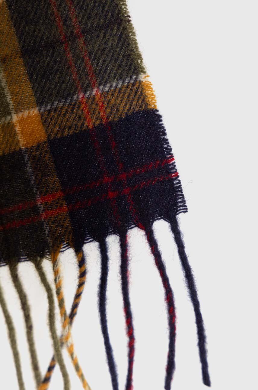 Šala Barbour Checked Wool Scarf Zelena | USC0001, 1