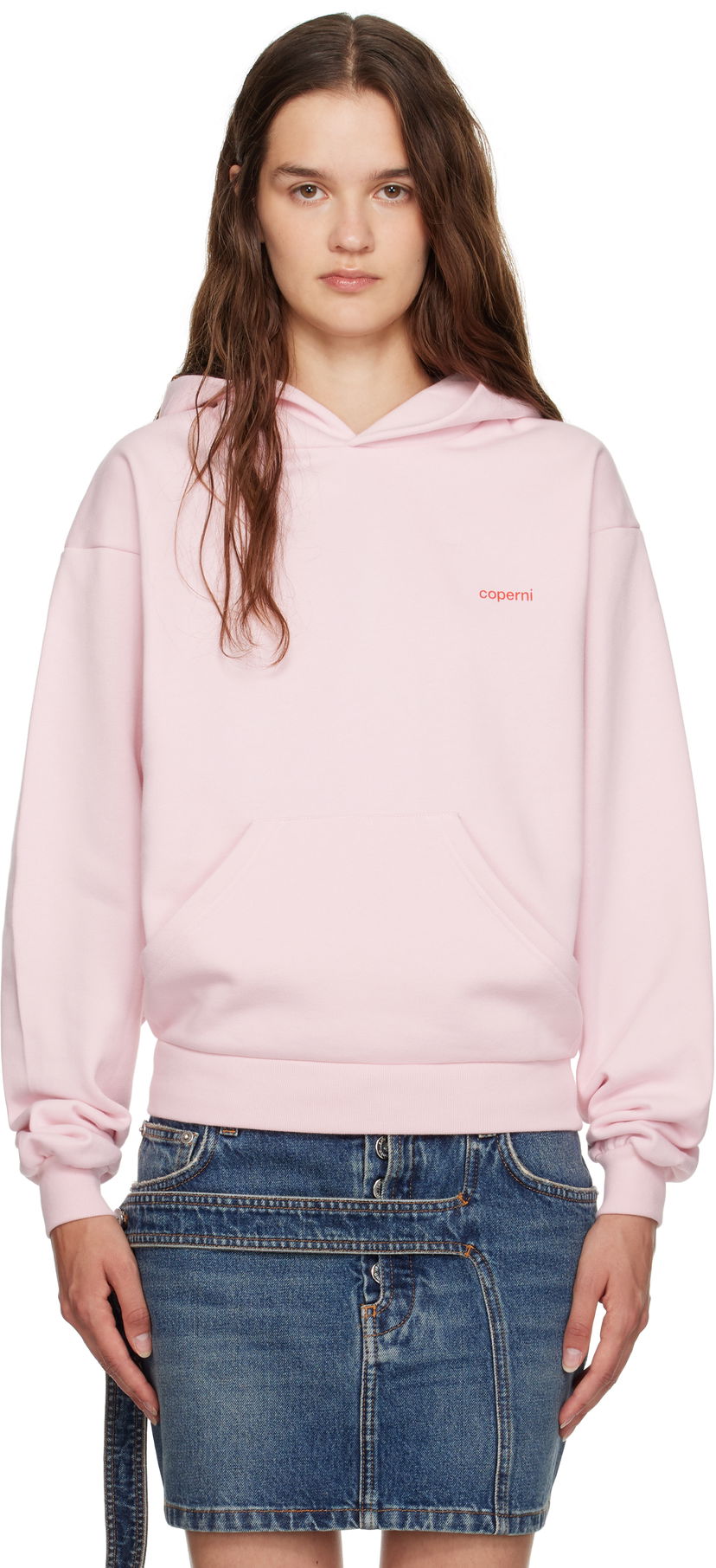 Pulover Coperni Coperni Logo Hoodie Roza | COPJS15F5035