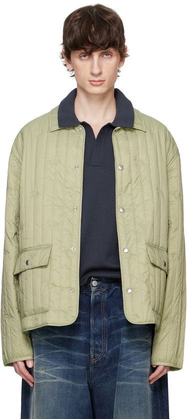 Puhovka MAISON KITSUNÉ Maison Kitsuné Quilted Chore Jacket Zelena | OM02114WW9047, 0