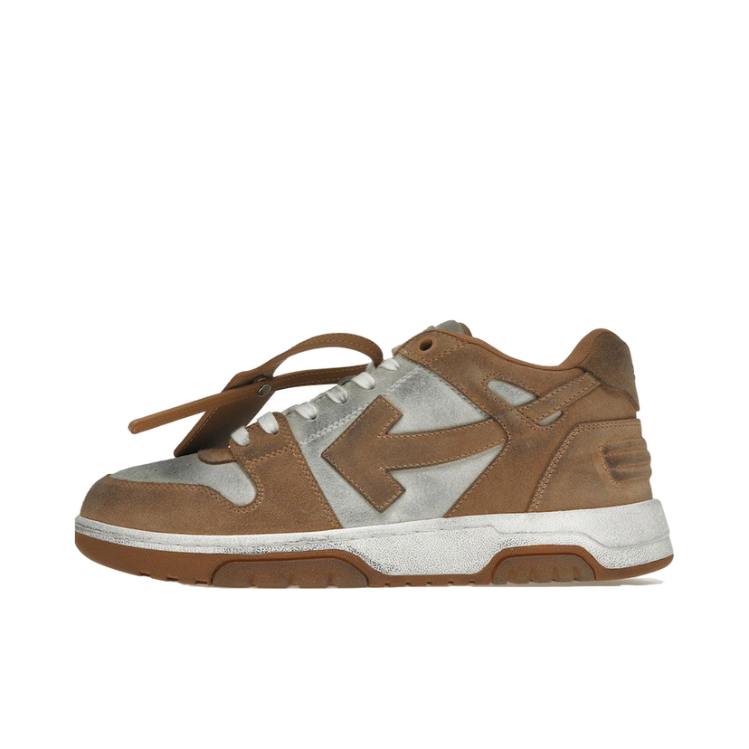 Superge in čevlji Off-White Out Of Office "OOO" Low Tops Distressed Brown White Rjava | OMIA189S22LEA0080174
