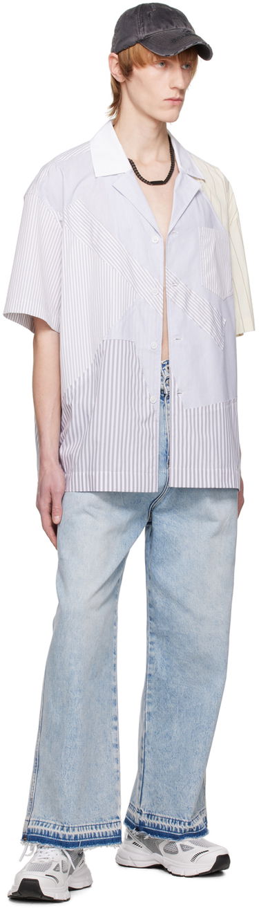 Srajce Feng Chen Wang Feng Chen Wang Multi Stripe Short Sleeve Shirt Večbarvna | FMS15SR15, 3