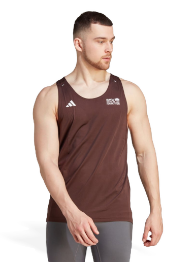 Majica brez rokavov adidas Originals BMW Berlin Marathon 2023 Rjava | IP3602
