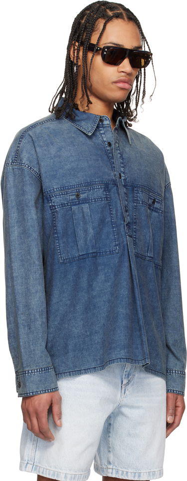 Srajce ISABEL MARANT Isabel Marant Vittore Denim Overshirt Modra | 25PCH0228HA-C1I01H, 1