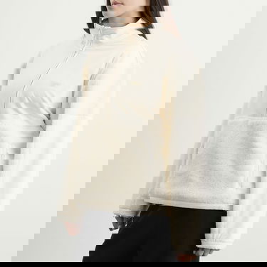 Pulover SKIMS Teddy Fleece Half Zip High-Neck Pullover with Pockets Bela | PL-PLO-9944W-ECU, 5