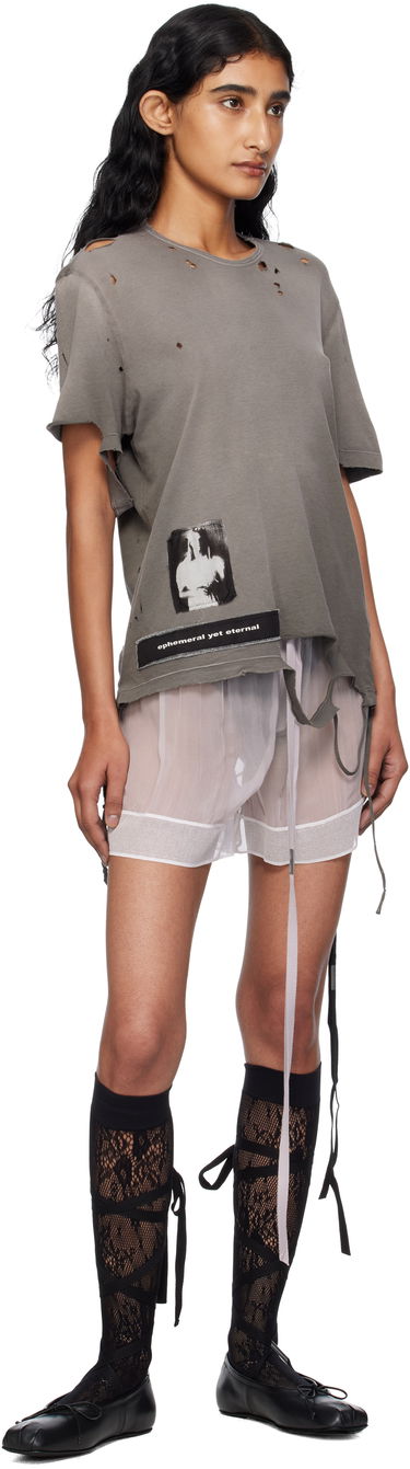 Kratke hlače Ann Demeulemeester Ann Demeulemeester Gilla Lace Boxer Shorts Siva | B0012822-FA608-050, 3