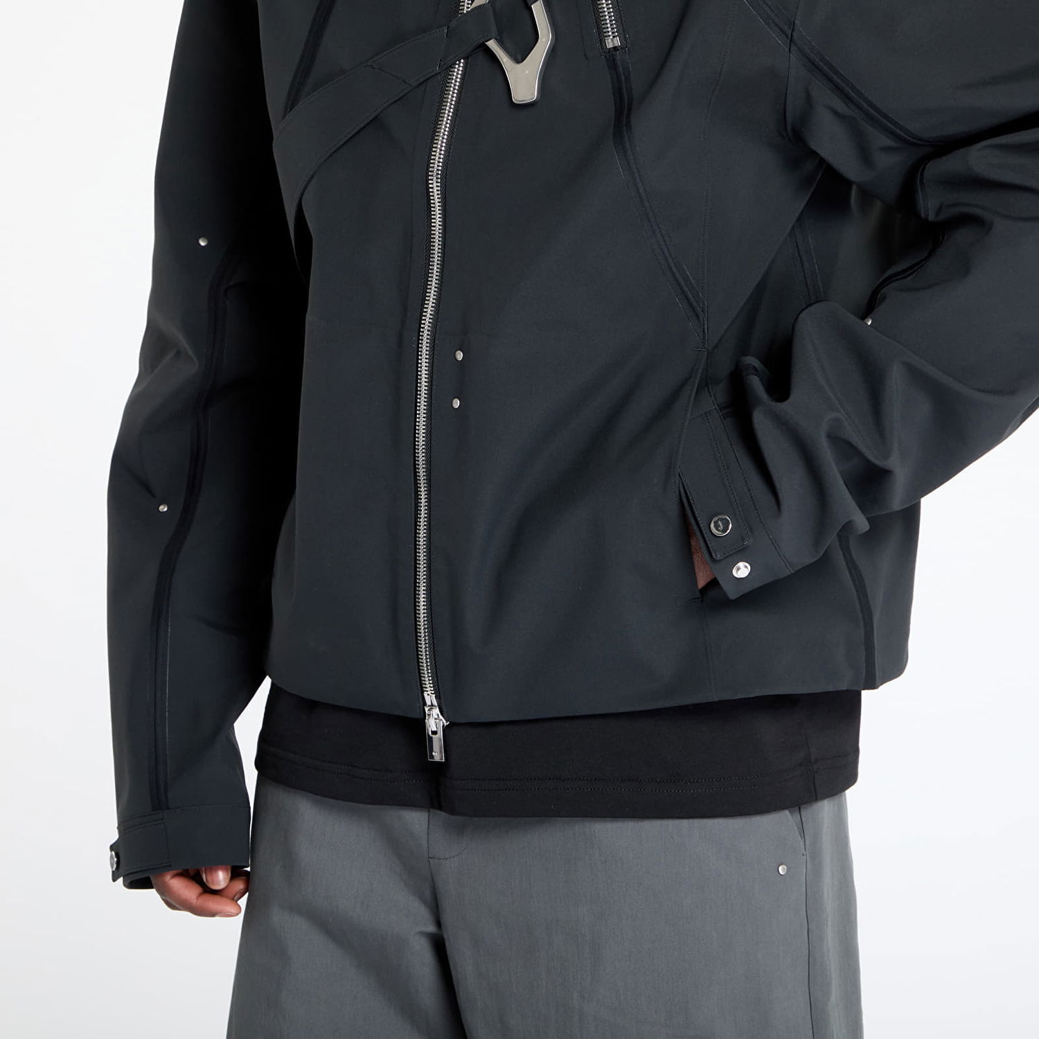 Jakna HELIOT EMIL HELIOT EMIL Moire Technical Jacket Črna | PREAW25_M_02_062_BLK01_CO, 1