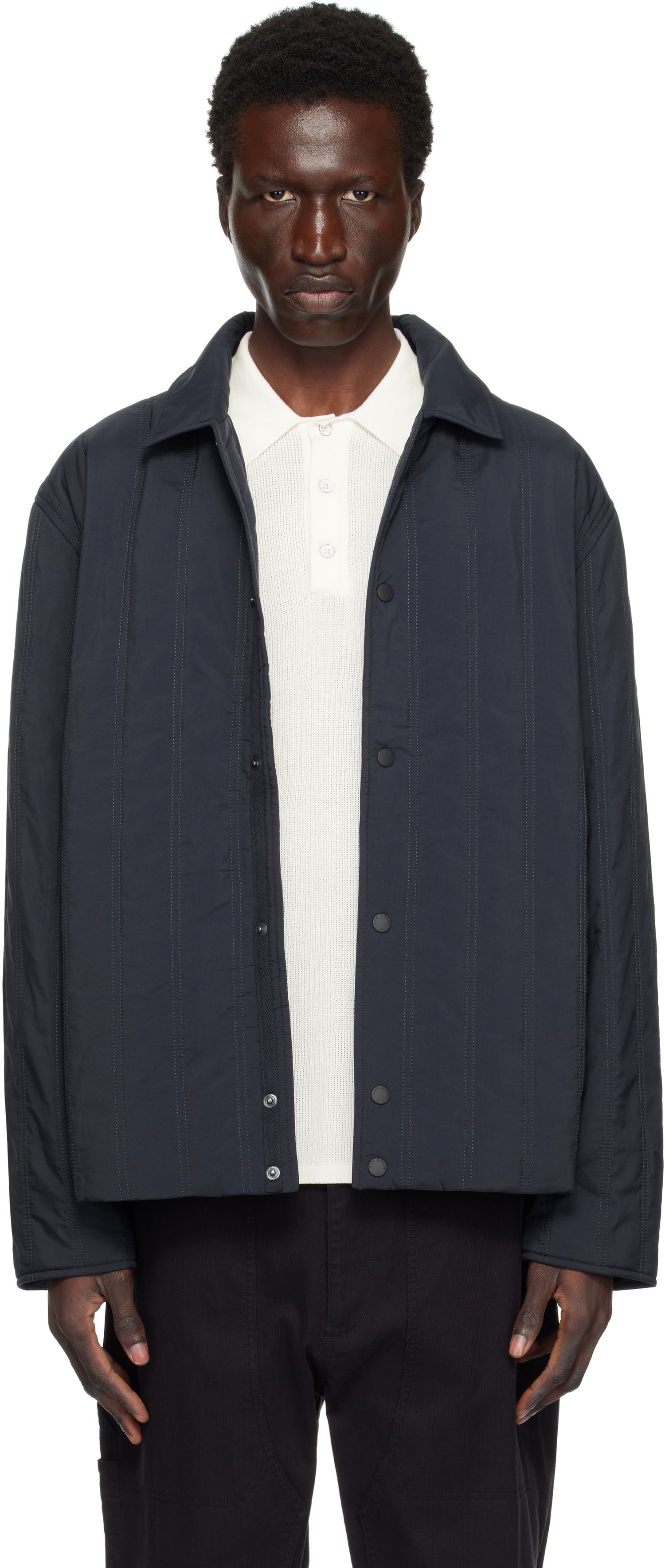 Jakna rag & bone Maxwell Quilted Button-Up Jacket Črna | MBW24H2007XWML, 0