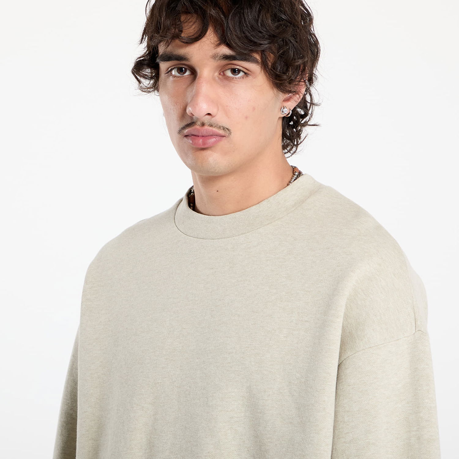 Pulover Fear of God Fear of God Essentials Classic Fit Fleece Crewneck Sweatshirt Bež | 192SP252042F-969, 1