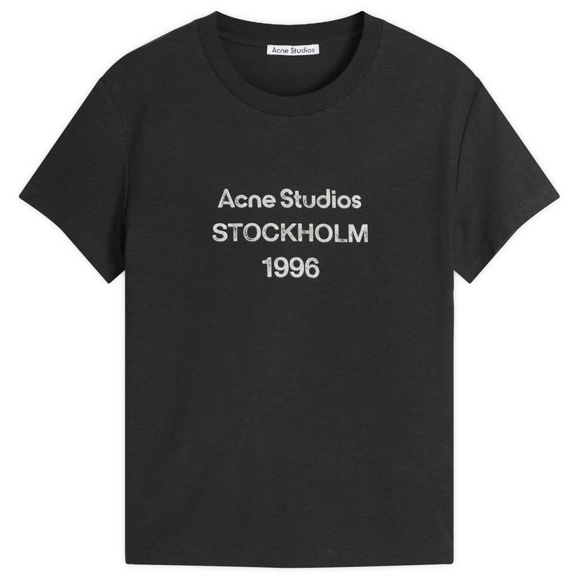 Majica Acne Studios Etza 1996 Faded T-Shirt, Size Large Črna | CL0395-BM0