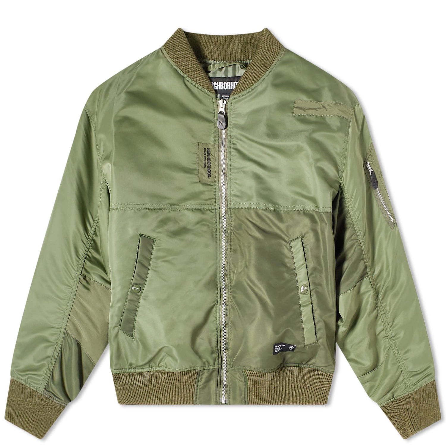Jakna Neighborhood MA-1 Flight Jacket Zelena | 232SPNH-JKM03-OD, 0