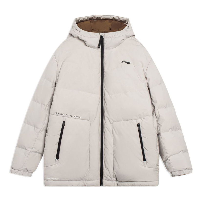 Puhovka Li-Ning Lifestyle Puffer Jacket Bež | AYMS013-3
