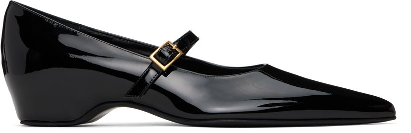 Oblačila Khaite KHAITE Sybil Mary Jane Ballerina Flats Črna | F4052-909