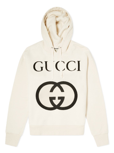 Pulover Gucci Interlock GG Popover Hoody Bež | 475374-X3Q25-9524