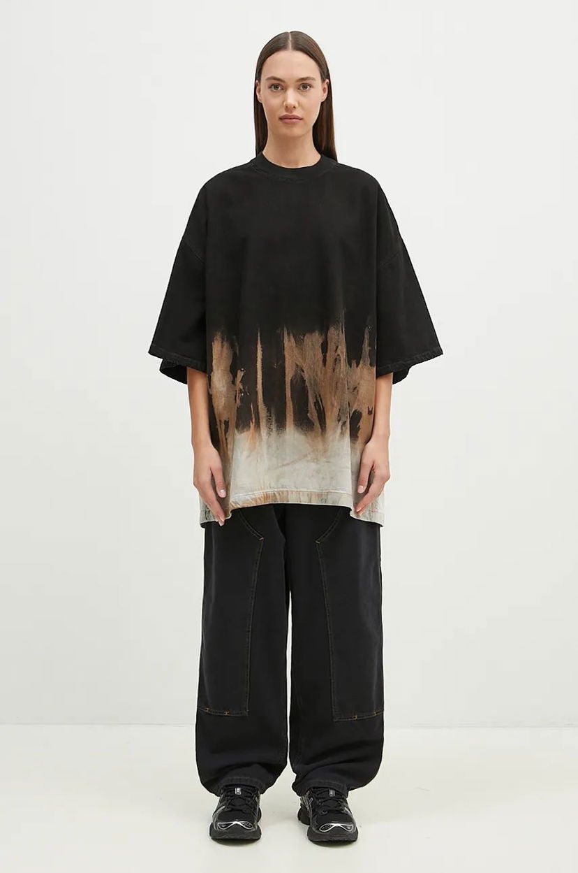 Majica Rick Owens Tommy T Graphic T-Shirt Črna | DS02D2203.BSUN