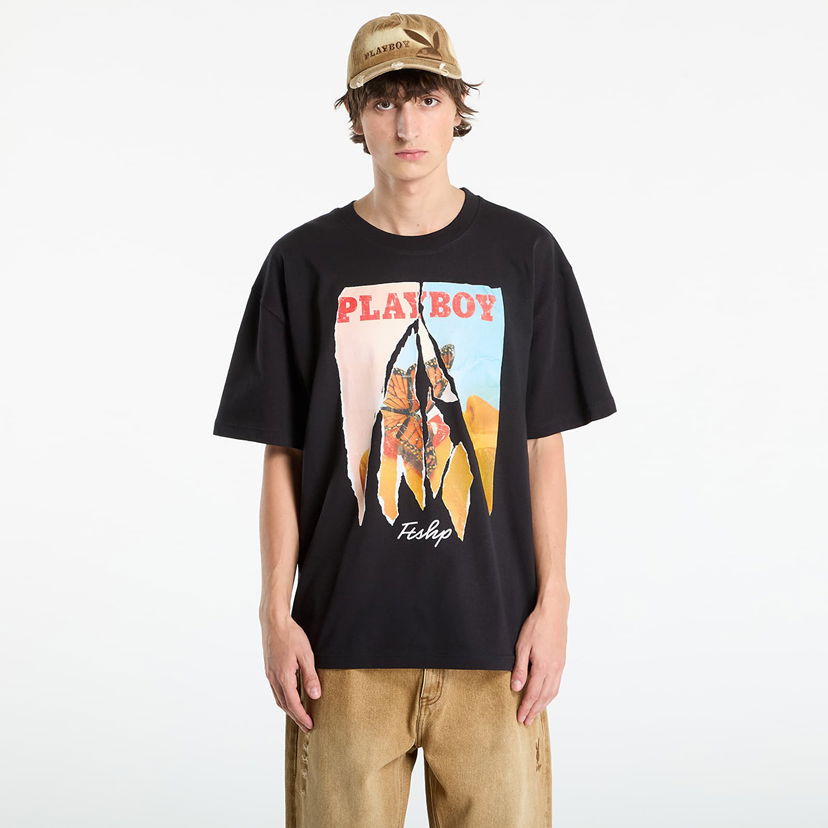 Majica Footshop Playboy x FTSHP Butterfly Covers Tee UNISEX Black Črna | FTSHP_527