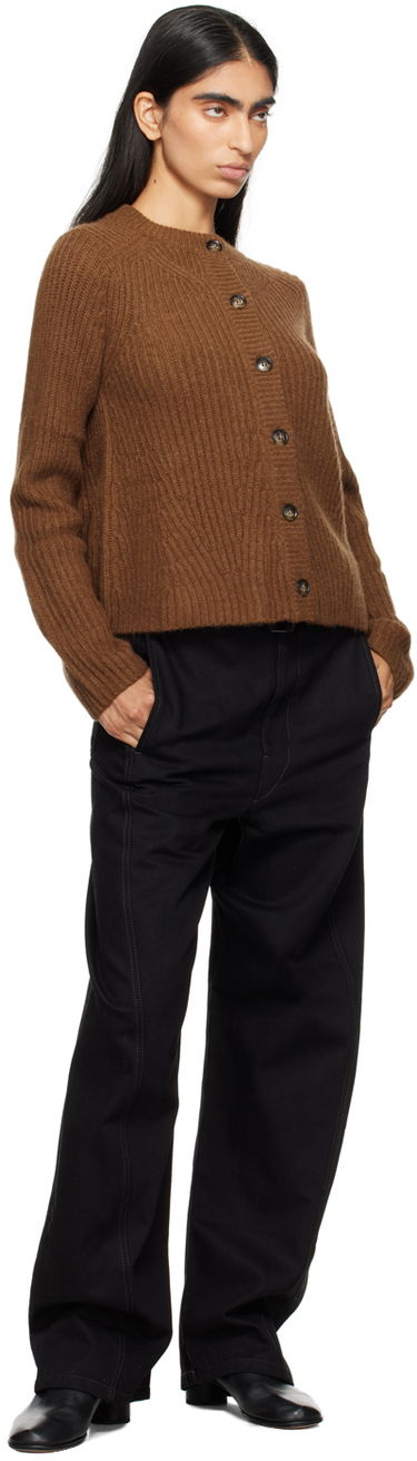 Pleteni pulover Loulou de Saison Loulou de Saison Emin Knit Cardigan Rjava | EMIN, 3