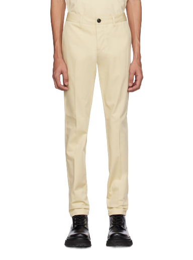 Hlače AMI Straight-Fit Trousers Bež | HTR619.CO0020
