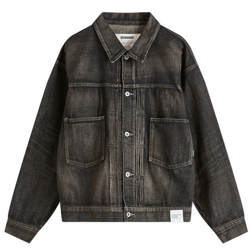 Jakna Neighborhood Neighborhood Washed Denim Type-2 Jacket, Size Large Črna | 251XBNH-JKM02-BLK