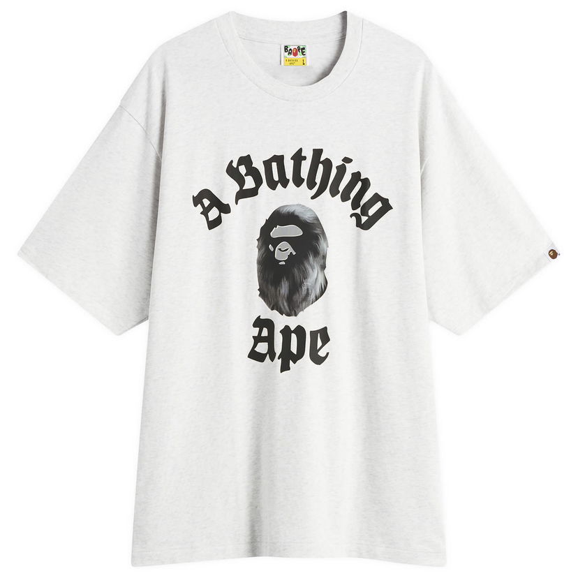 Majica BAPE A Bathing Ape Gothic College T-Shirt Siva | 001TEL801330M-GRY