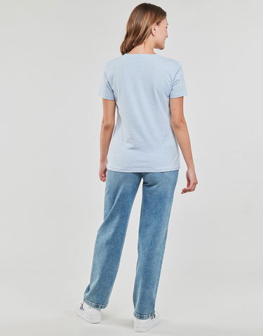 Majica Tommy Hilfiger T shirt FROSTED CORP LOGO Turkizna | WW0WW38813-0G7, 2