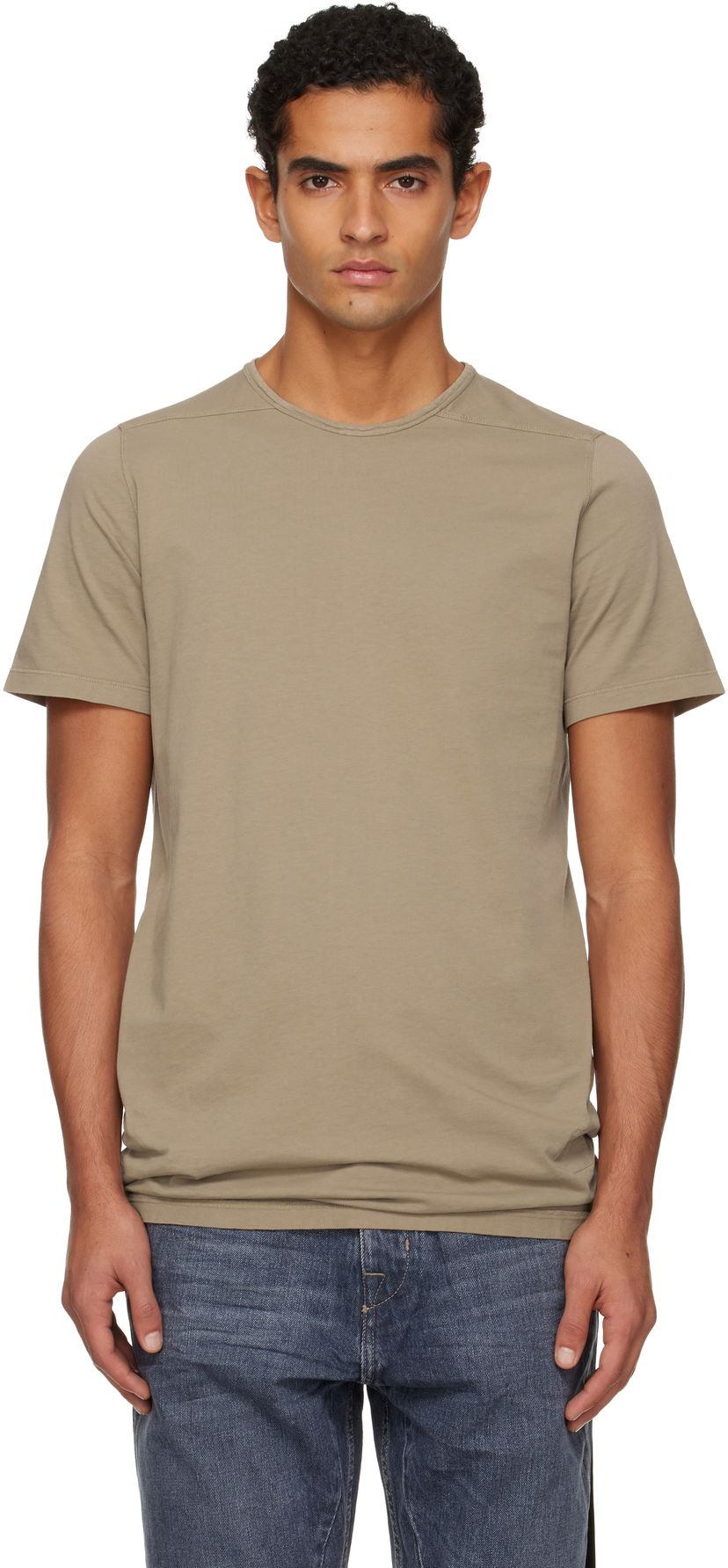 Majica Rick Owens Concordians Level T-shirt Bež | DU02E7250 RNP