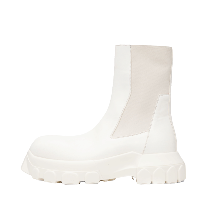 Superge in čevlji Rick Owens Rick Owens Concordians Beatle Bozo Tractor Chelsea Boots Bela | RU02E1881 LBH