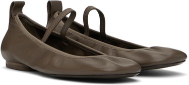 Superge in čevlji LEMAIRE Square Toe Ballerina Flats Zelena | FO0138 LL0115, 3