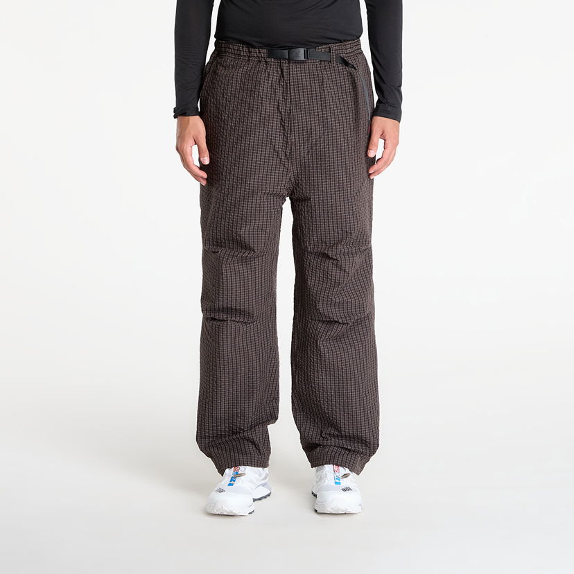 Hlače GRAMICCI Gramicci Northside Plaid Pants Rjava | G5FM-P010 DEEP BROWN