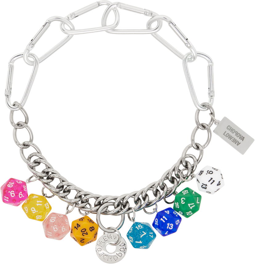 Ogrlica Chopova Lowena Chopova Lowena Dice Charm Chain Necklace Kovinski | 6599
