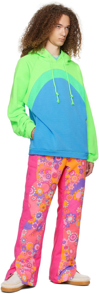Pulover ERL Rainbow Colorblock Hoodie Večbarvna | ERL07T023, 3