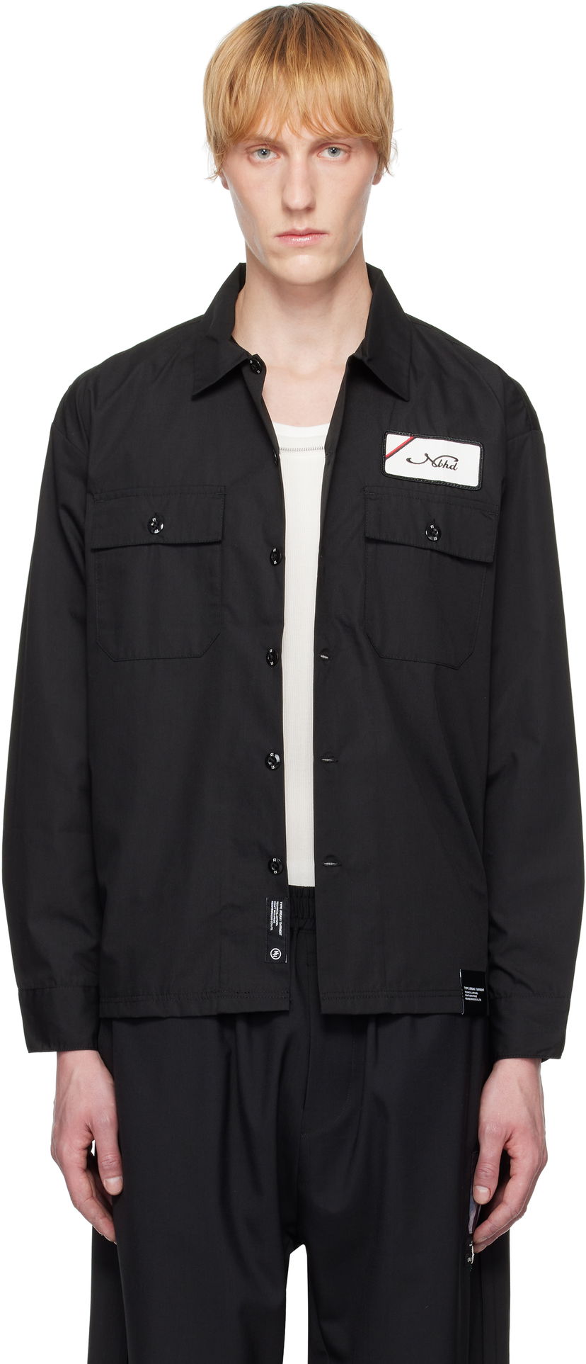 Srajce Neighborhood Neighborhood Classic Work Long Sleeve Shirt Črna | 251TSNH-SHM01