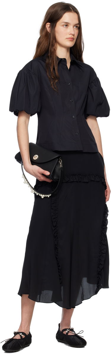 Torbica Simone Rocha Simone Rocha Beaded Long Pochette Valentine Bag Črna | BAG190B 0787, 3