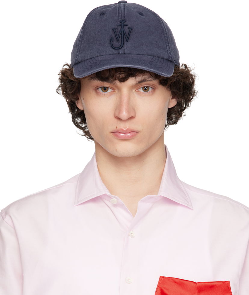 Kapa JW Anderson JW Anderson Anchor Logo Baseball Cap Mornarica | AC0398-FA0453