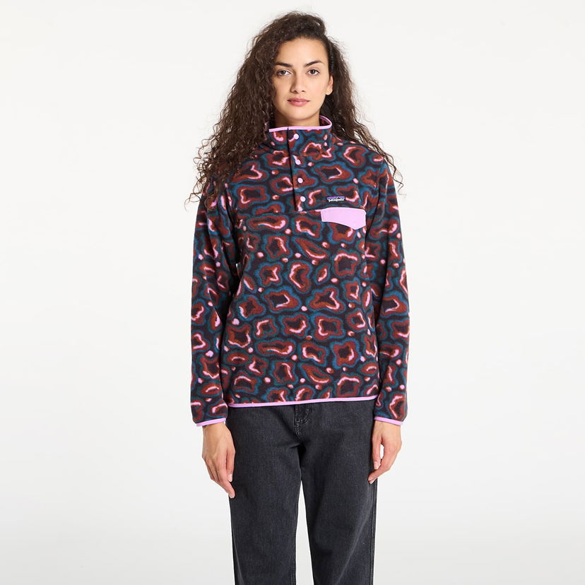 Pleteni pulover Patagonia Lightweight Synchilla Snap-T Pullover Fleece Večbarvna | 25455 STVA