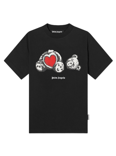 Majica Palm Angels Bear In Love Tee Črna | PMAA001S21JER0211001