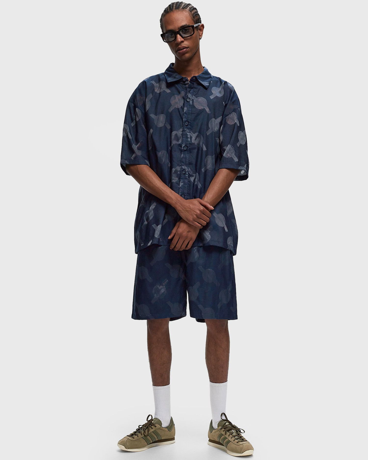 Kratke hlače DAILY PAPER Salim Shorts Mornarica | 2413067, 1