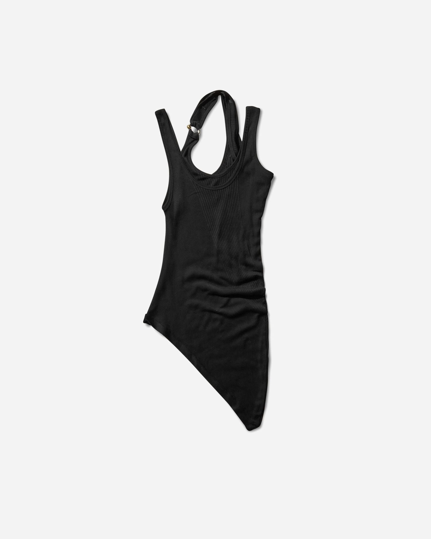 Majica brez rokavov Jean Paul Gaultier Piercing Asymmetrical Tank Top Črna | 2503WTO292J000 00, 0