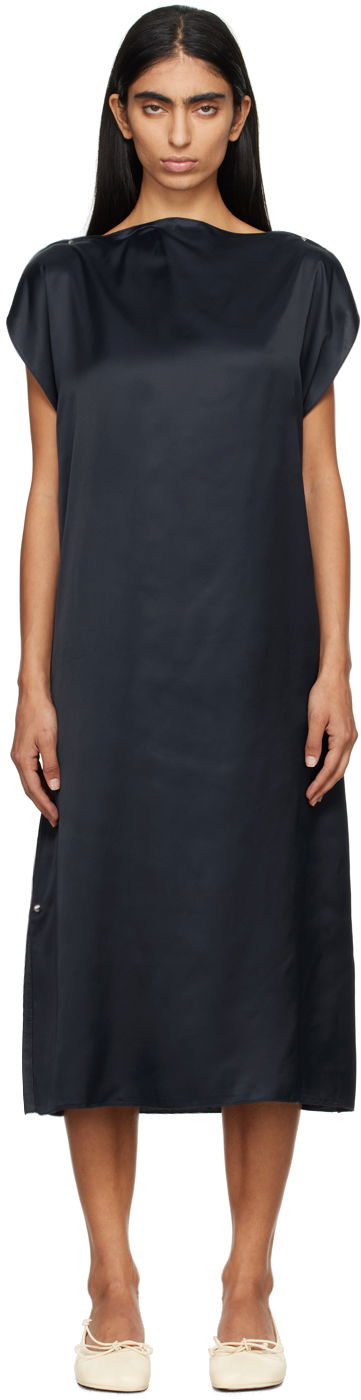 Obleke Baserange Sleeveless Midi Dress Modra | DRCLA-VI-WI24