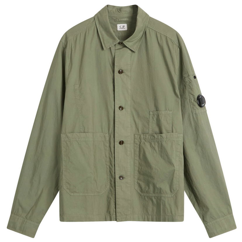 Srajce C.P. Company C.P. Company Arm Lens Overshirt Zelena | 18CMOS238A-005328G-GRN