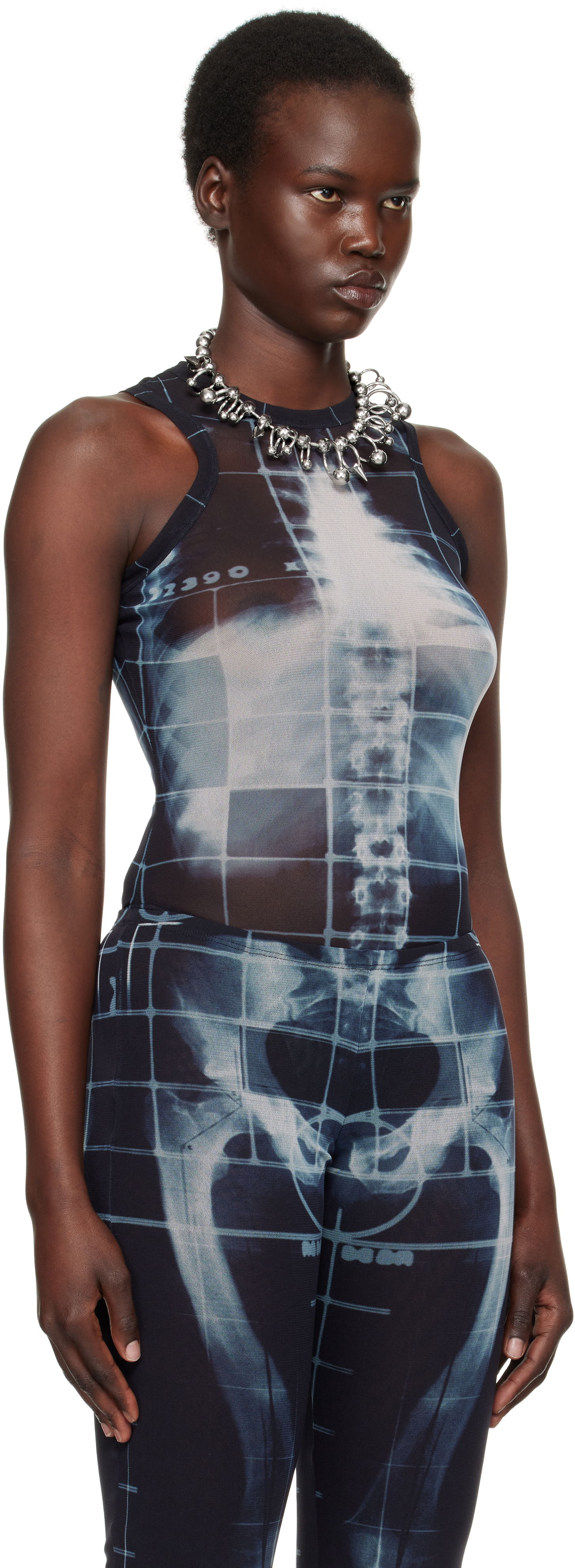 Pajkice Jean Paul Gaultier Jean Paul Gaultier 'The Squeletor' Bodysuit Črna | 25/33-F-BD058-T580-005956, 1