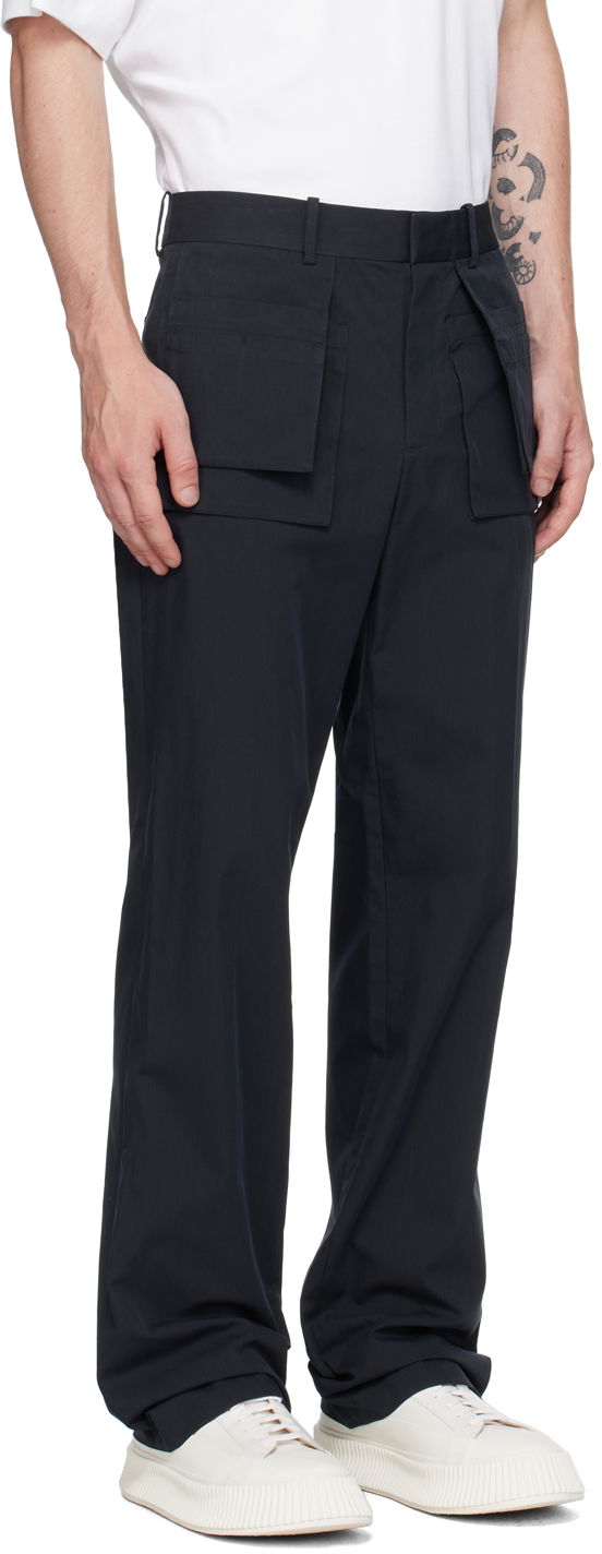 Cargo hlače Helmut Lang Helmut Lang Utility Car Trousers Mornarica | O04HM213, 1