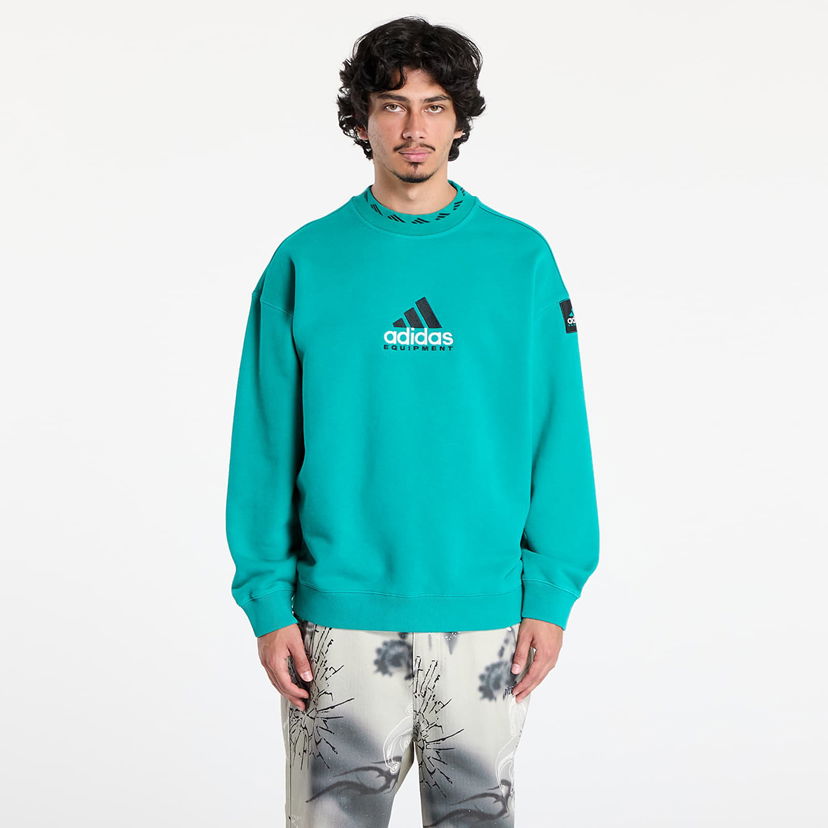 Pulover adidas Originals Equipment Wash Crewneck Sweatshirt Turkizna | JX1570