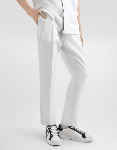 Hlače Dolce & Gabbana Dolce & Gabbana Linen Trousers 58 Bela | GV4EEZFU4JBW0111, 3