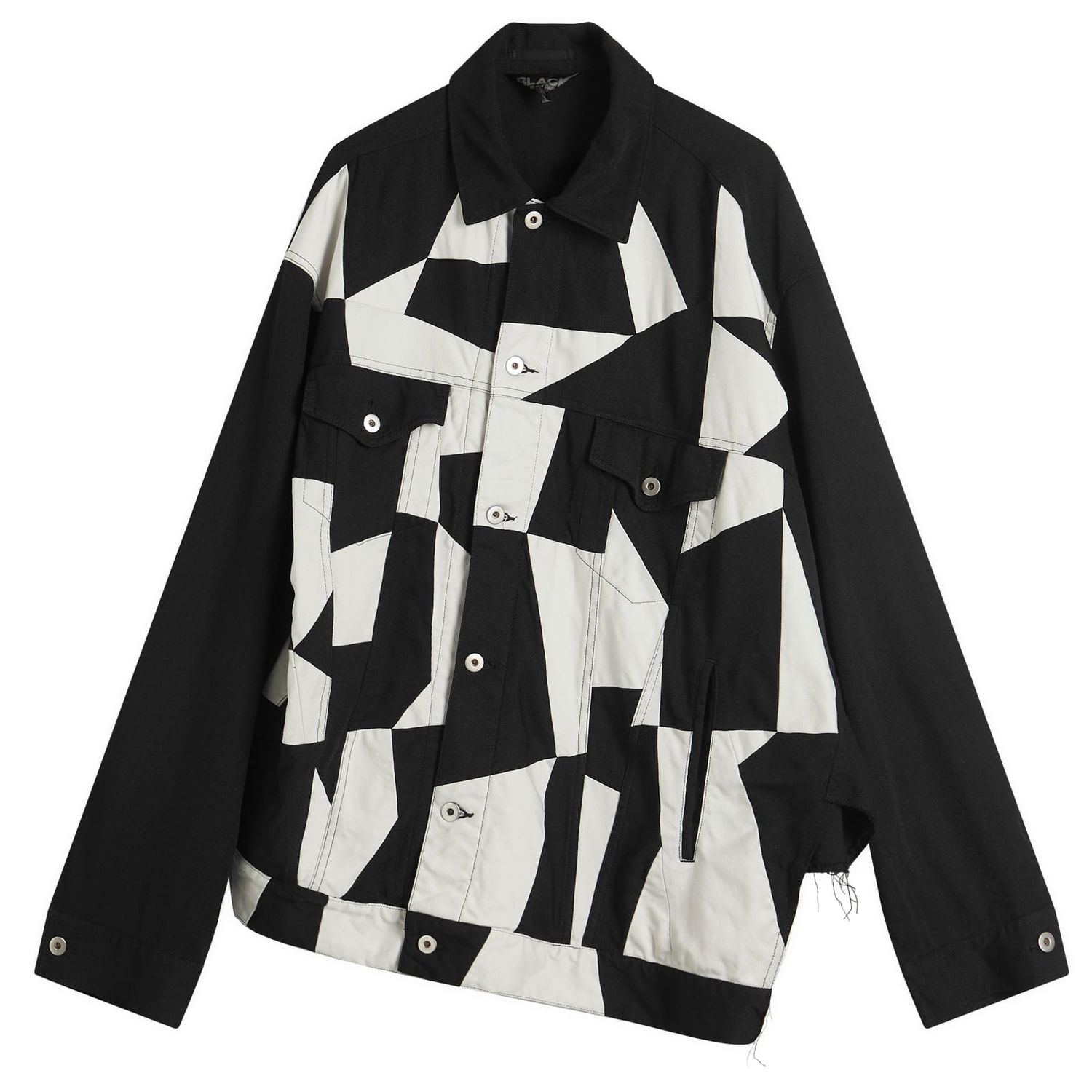 Jakna Comme des Garçons Patchwork Twill Jacket Črna | 1O-J029-052-1, 1