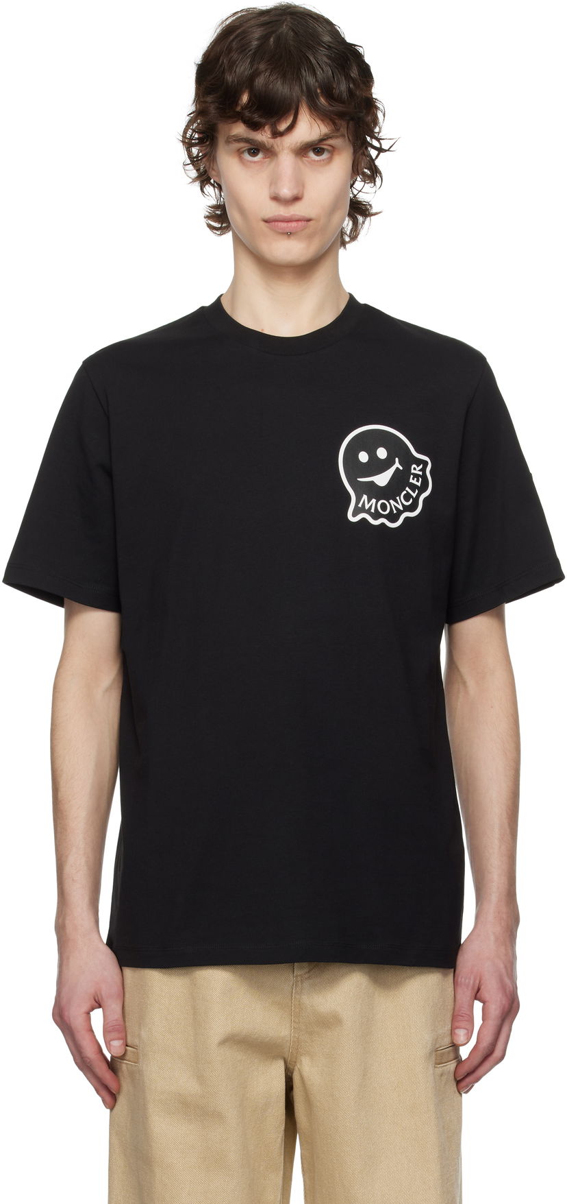 Majica Moncler Moncler Creativo Graphic T-Shirt Črna | K10918C0001889AJS