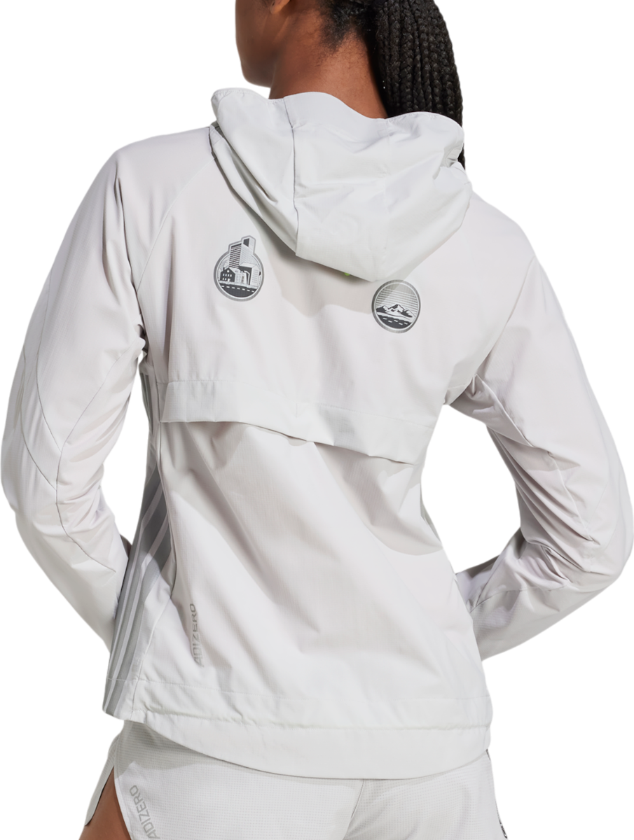 Vetrovka adidas Originals Adizero Ekiden Hooded Jacket Siva | jm7902, 1