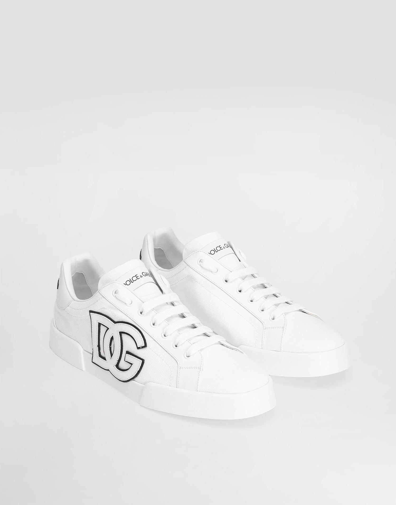 Superge in čevlji Dolce & Gabbana Dolce & Gabbana Portofino Light Strobel Canvas And Calfskin Bela | CS2343AE6298T907, 1